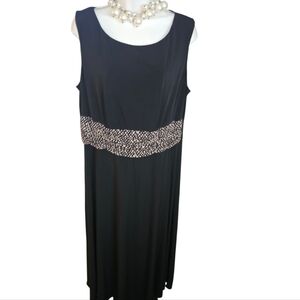 💰Jessica Howard Elegant Black Sleeveless Jumpsuit